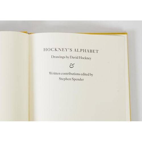 1 - HOCKNEY’S ALPHABET, Drawings by David Hockney & written contributions edited by Stephen Spender,... 