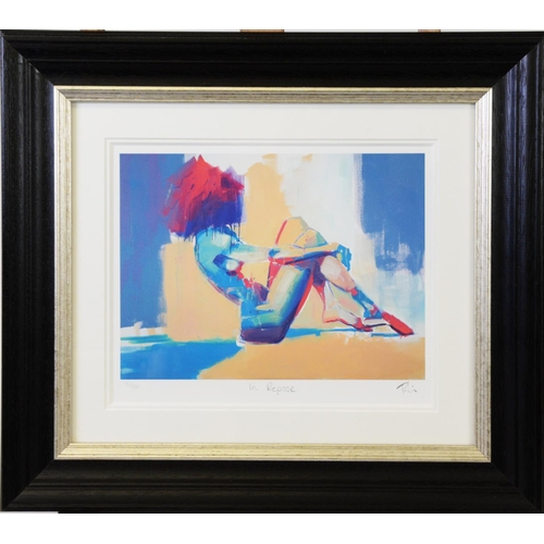 144 - TOBY MULLIGAN (b.1969) ARTIST SIGNED LIMITED EDITION COLOUR PRINT‘In Repose’ (182/500) no certificat... 