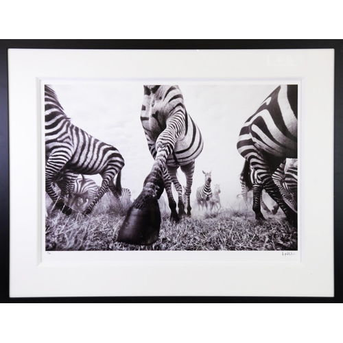 151 - ANUP SHAH (b.1949) ARTIST SIGNED LIMITED EDITION BLACK AND WHITE PHOTOGRAPHIC PRINT‘Onward’ (8/150) ... 