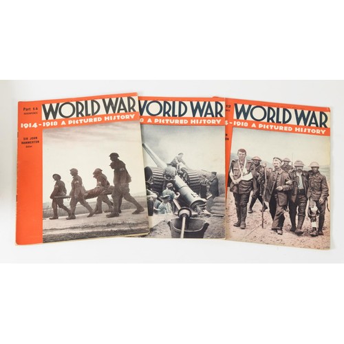 11 - Sir John Hammerton - Word War 1914-1918 A Pictured History, weekly magazine, printed and published b... 