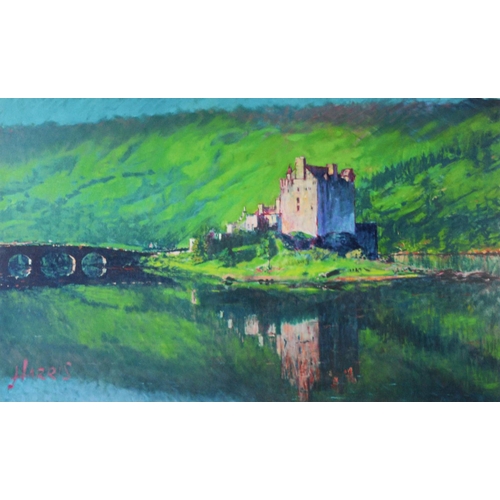 138 - ROLF HARRIS (1930-2023) ARTIST SIGNED LIMITED EDITION COLOUR PRINT‘Reflection Eilean Donan Castle’ (... 