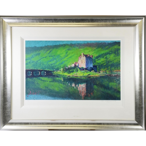 138 - ROLF HARRIS (1930-2023) ARTIST SIGNED LIMITED EDITION COLOUR PRINT‘Reflection Eilean Donan Castle’ (... 