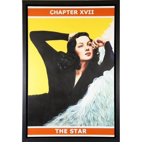 157 - ALEX WEAVER (MODERN) MIXED MEDIA ON CANVAS‘Chapter XVII, The Star’ Signed, titled to gallery label v... 