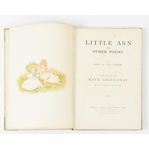 48 - Jane Ann Taylor - Little Ann a book illustrated by Kate Greenaway, published George Routledge & ... 