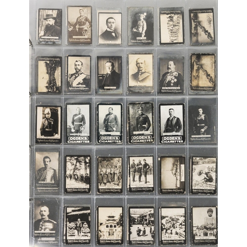 105 - APPROXIMATELY 380 OGDENS GUINEA GOLD PHOTOGRAPHIC CIGARETTE CARDS, VARIOUS RELATING MAINLY TO THE BO... 