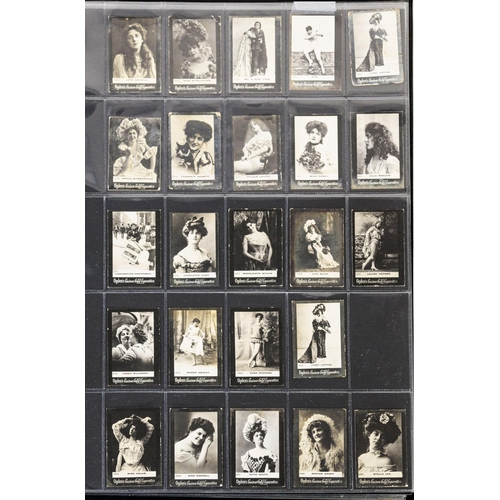 110 - RING BINDER CONTAINING A LARGE SELECTION OF OGDENS GOLD PHOTOGRAPHIC CIGARETTE CARDS, VARIOUS ACTRES... 