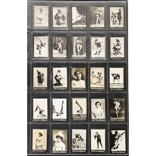 110 - RING BINDER CONTAINING A LARGE SELECTION OF OGDENS GOLD PHOTOGRAPHIC CIGARETTE CARDS, VARIOUS ACTRES... 