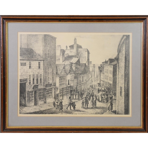 165 - JOHN S GIBB ARTIST SIGNED LIMITED EDITION PRINT FROM A PENCIL DRAWING‘Victoria’ Railway Station Manc... 