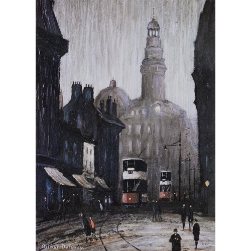 169 - ARTHUR DELANEY TWO ARTIST SIGNED LIMITED EDITION COLOUR PRINTS Manchester Street Scenes, one an Arti... 