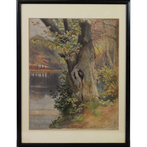 220 - L J WELLS (EARLY TWENTIETH CENTURY)WATERCOLOUR ‘Harrow?-on-the-Hill’ Signed and titled verso 12 ¾” x... 