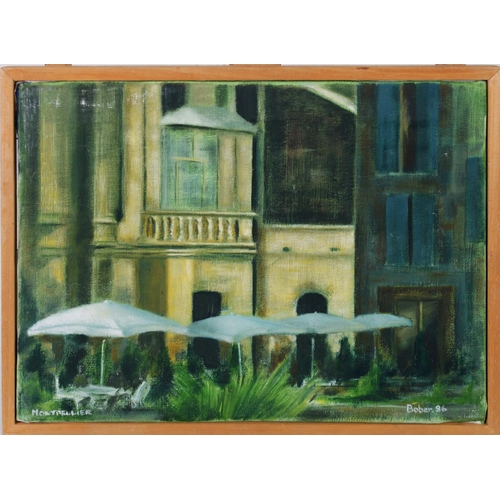 222 - BABER (TWENTIETH CENTURY) PAIR OF OILS ON CANVAS‘Montpellier’ 10 ¼” x 13 ¼” (26cm x 33.7cm) ? R McGU... 