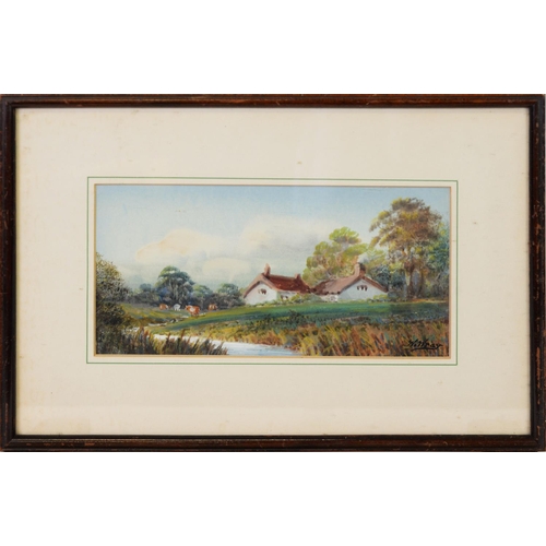 235 - ALFRED S WATSON (EARLY TWENTIETH CENTURY)WATERCOLOURLandscape with river in the distanceSigned 10 ¾”... 