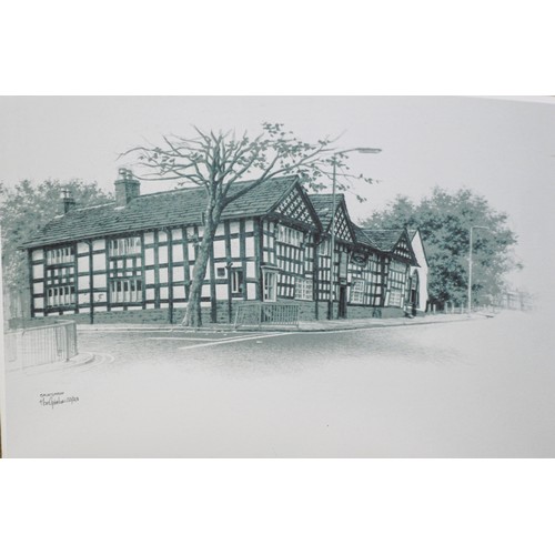 172 - MARC GRIMSHAW ARTIST SIGNED LIMITED EDITION PRINT OF A PENCIL DRAWING 'United Reform Church, Salford... 