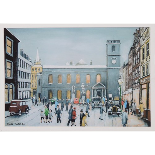 174 - ARTHUR DELANEY LIMITED EDITION PRINT Albert Square Numbered in pencil 31/850 BOB JONES COLOUR PRINT ... 