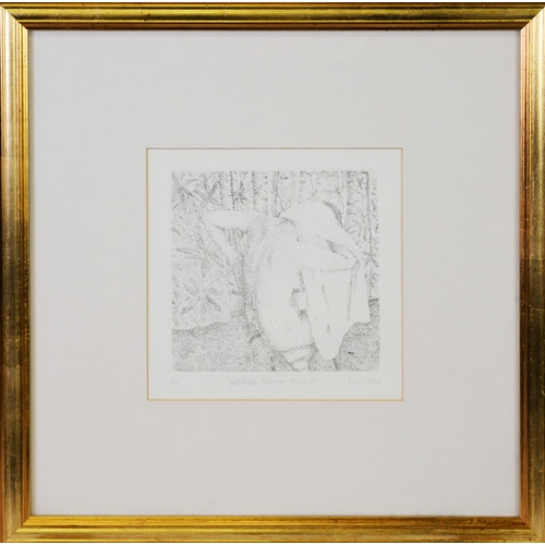 176 - BURLAND? SIGNED ARTISTS PROOF LIMITED EDITION ETCHING‘Woman Drying Herself’ 5 ¾” x 5 ¾” (14.6cm x 14... 