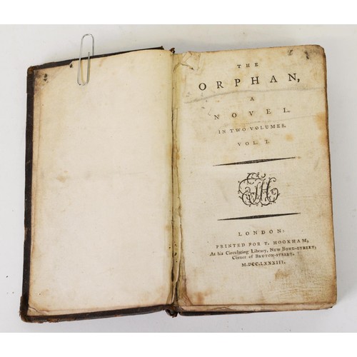 89 - The ORPHAN, A Novel in two volumes, LONDON, printed for T Hookham, at his circulating library New Bo... 