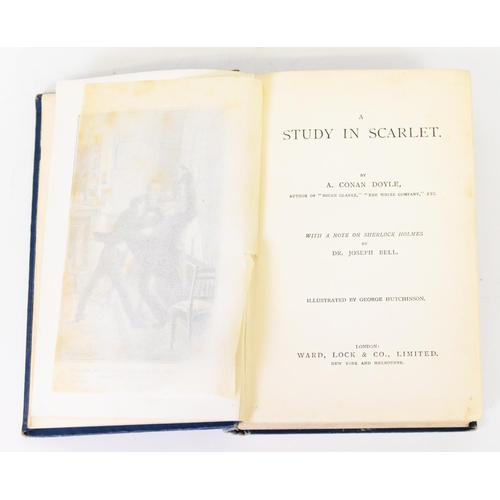 96 - A C Doyle - A Study in Scarlet, with a note on SHERLOCK HOLMES, by Dr Joseph Bell, pub Ward Lock and... 