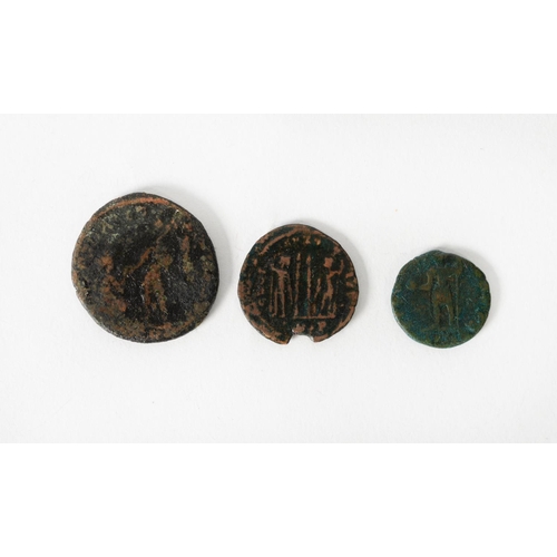 387 - ROMAN COINS: Constantius II 337-361 AD bronze Follis, obv. CONSTANTIVS PF AVG, laureate, rosette dia... 