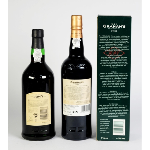 97 - THREE MODERN BOTTLES OF PORT, comprising: DOW’S 10 YEAR OLD, bottled in 1997, GRAHAM’S LATE BOTTLED ... 