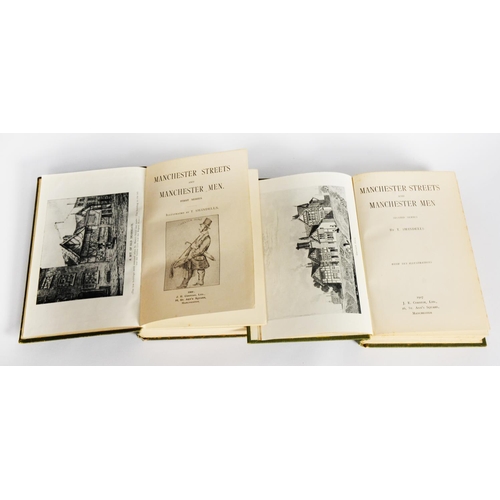 315 - T. SWINDELLS, 'MANCHESTER STREETS AND MANCHESTER MEN', 3 volumes, 1st edition, green cloth, 1st, 2nd... 