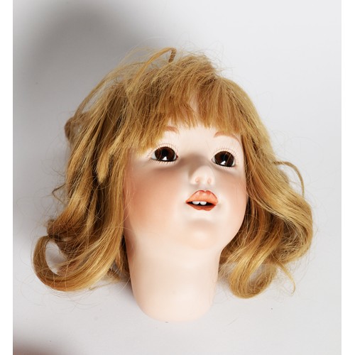 204 - EARLY 20th CENTURY GIRL DOLL, with later replacement bisque head, eleven part composition body, the ... 