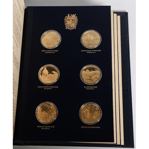 363 - JOHN PINCHES ISSUED - THE CHURCHILL CENTENARY MEDALS, TRUSTEES PRESENTATION EDITION, 1975, comprisin... 