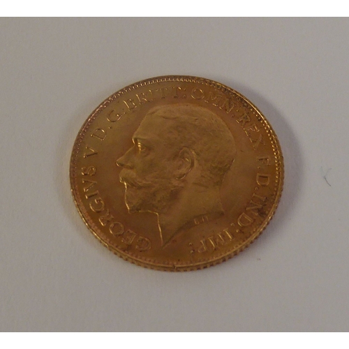 67 - GEORGE V 1926 HALF SOVEREIGN (EF)