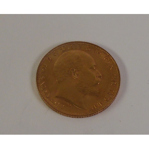 69 - EDWARD VII 1910 HALF SOVEREIGN