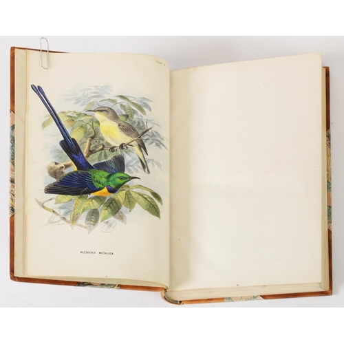 4 - Shelley - A Handbook of Birds of Egypt, pub John Van Voorst 1872. Contemporary, decorated leather re... 