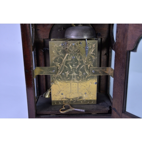 1 - RICHARD GROVE, LONDON, A GOOD GEORGE III MAHOGANY CASED BRACKET CLOCK. The twin fusee movement with ... 