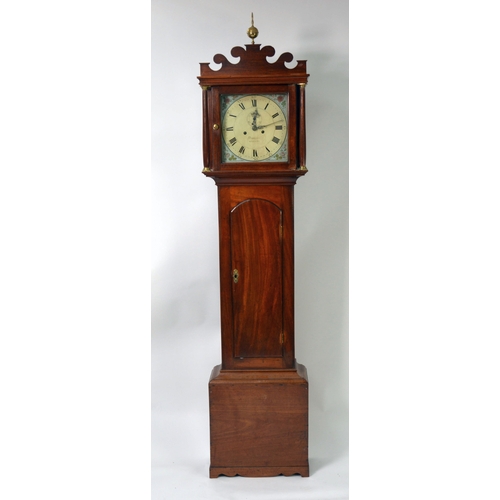 14 - CREASY BRODEREK, SPALDING, GEORGE III EARLY 19th CENTURY MAHOGANY LONGCASE CLOCK, with 8 days striki... 