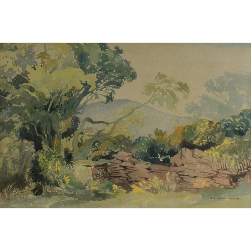 141 - EDWARD BOUVERIE HOYTON (1900-1988) WATERCOLOUR‘A Grey Morning, Devon’ Signed, titled verso 13 ½” x 2... 