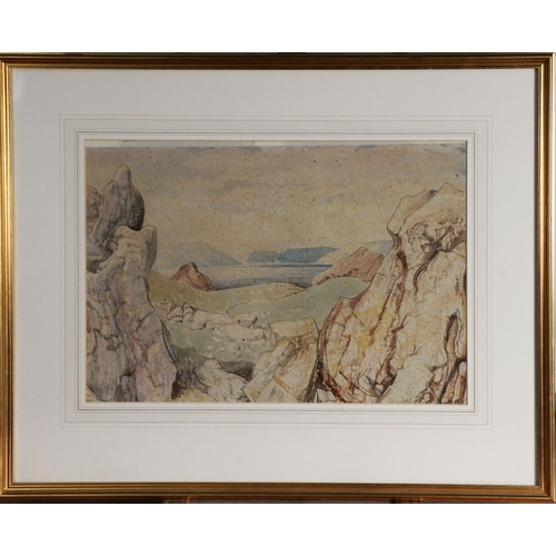 147 - EDWARD BOUVERIE HOYTON (1900-1988)WATERCOLOURView from the fell tops Signed indistinctly lower right... 