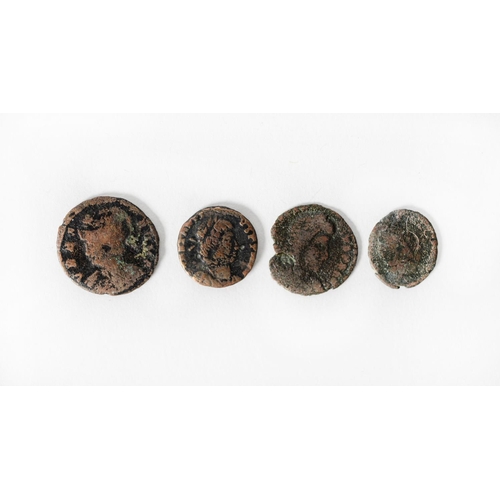 322 - ROMAN COINS: Constantine II Caesar bronze coin, Lugdunum Mint (Lyon), obv. CONSTANTINUS IVN NOB C, l... 