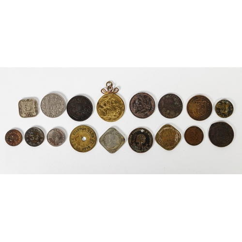 339 - WORLD COINAGE: George V & George VI British Indian 2 annas coins, 2nd issue Jersey one twenty-fo... 