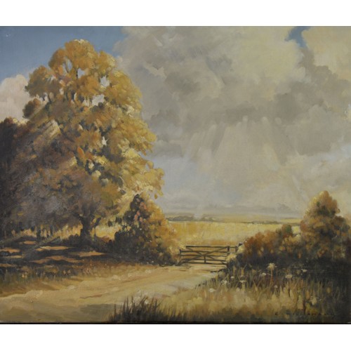 93 - ERIC WILLIAMSON (TWENTIETH CENTURY)FOUR OILS ON CANVASLandscapes Two signed 3 x 20” x 24” (50.8cm x ... 