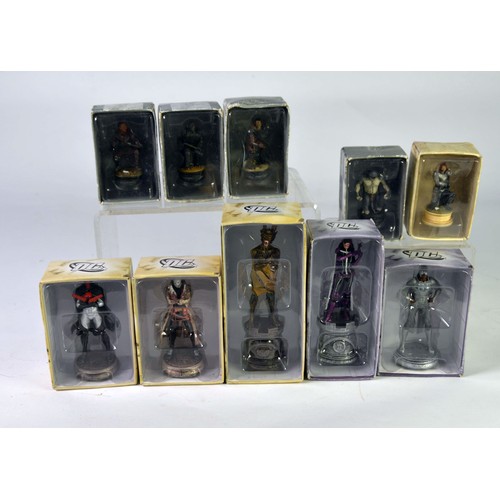 244A - 22 DC CHESS COLLECTION SUPER HEROES FIGURE CHESS PIECES, Batman in vision box and some packs  also w... 