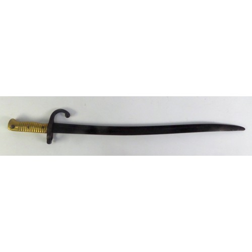 203A - FRENCH 1868 TYPE SWORD BAYONET, with 21 1/2