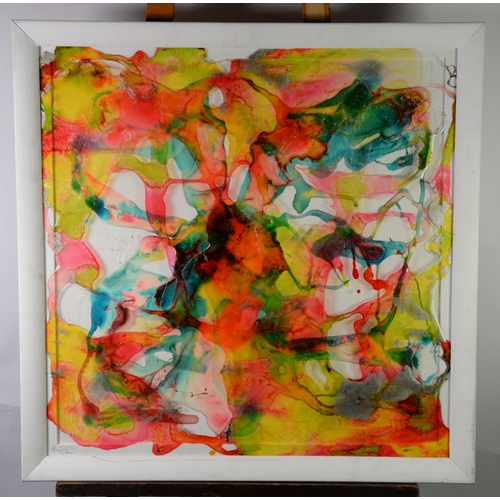 1 - PHILIPPE AIRD (1961-2015) MIXED MEDIAAbstract in Colours Signed 34” x 34” (86.3cm x 86.3cm)... 