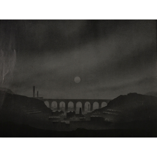 40 - TREVOR GRIMSHAW (1947 - 2001) TWO UNSIGNED PRINTS OF PENCIL DRAWINGSHilly landscape with winding can... 