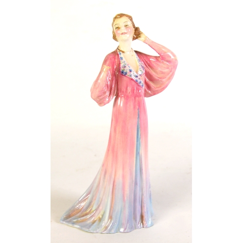 66 - ROYAL DOULTON FEMALE FIGURE The Mirror, HN 1852, designed by L Harradine, issued 1938 - 1949, 7 1/2i... 