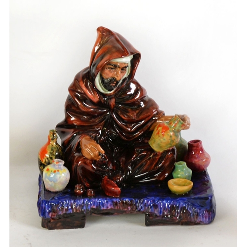 61 - ROYAL DOULTON SEATED FIGURE The Potter, HN 1493, designed by CJ Noke, issued 1932 - 1992, 7in (17.8c... 