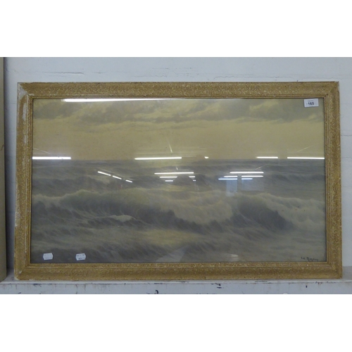 165 - E.D. MANDON 'SONG OF THE SURF'1960's FRAMED PRINT, FRAMED (A.F.)