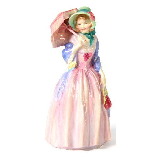 65 - ROYAL DOULTON FIGURE Miss Demure, HN 1402, designed by L Harradine, issued 1930 - 1975, 7 1/2in (19c... 