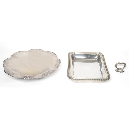 549 - ELECTROPLATED OBLONG ENTRÉE DISH AND COVER BY CARRINGTON & CO, LONDON, with nulled border and re... 