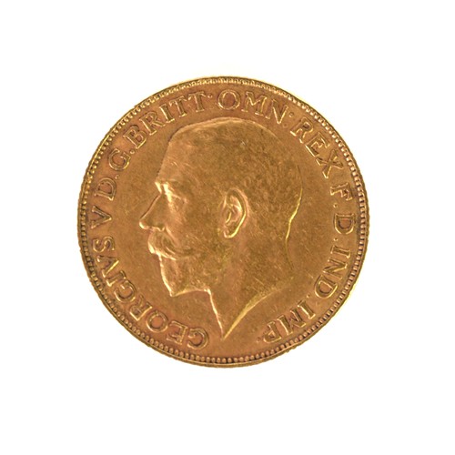 48 - GEORGE V (1911) GOLD SOVERIGN (VF-EF)