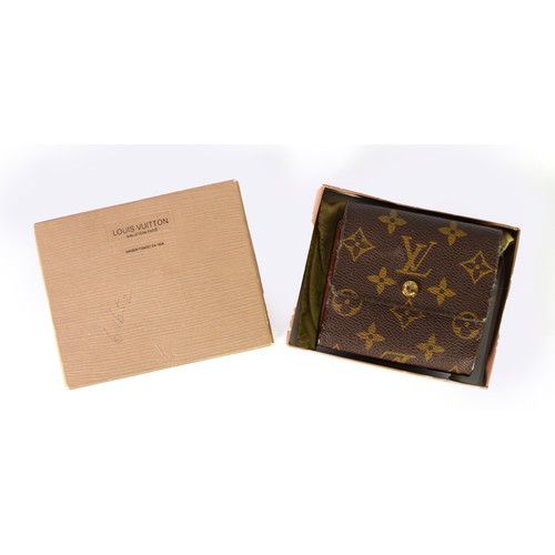 116 - LOUIS VUITTON PARIS double sided wallet and purse boxed