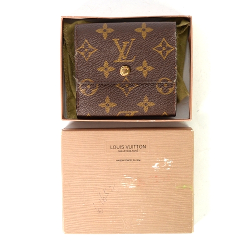 116 - LOUIS VUITTON PARIS double sided wallet and purse boxed