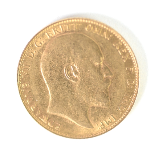 40 - EDWARD VII 1905 GOLD FULL SOVEREIGN