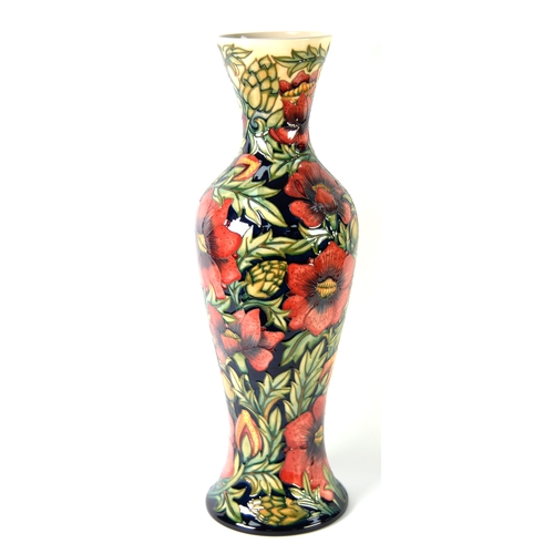 110 - IMPRESSIVE LARGE MODERN MOORCROFT INVERTED BALUSTER-SHAPE VASE DESIGNED BY SHIRLEY HAYES 2001, impre... 